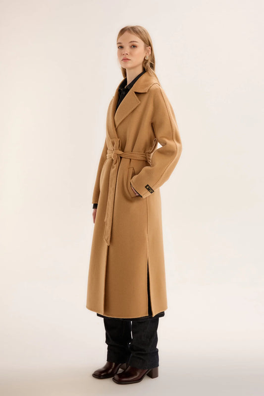 El Dikimi Kaşmir Manto Camel Ön Görünüm - BEJ Fine Factory