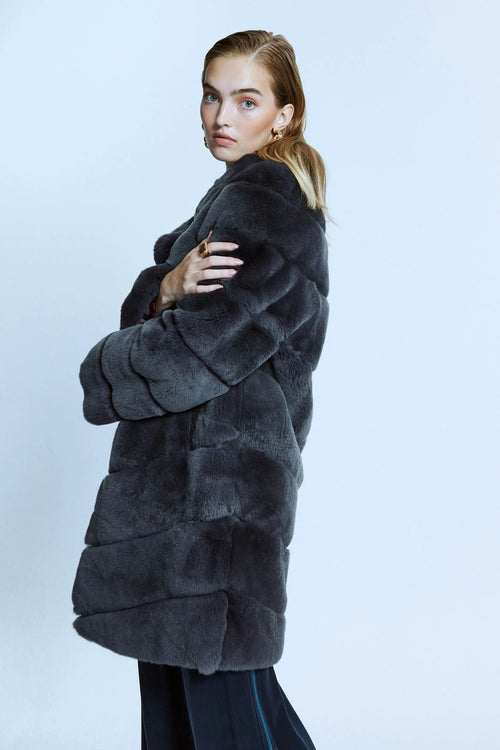 ANTHRACITE REX FUR